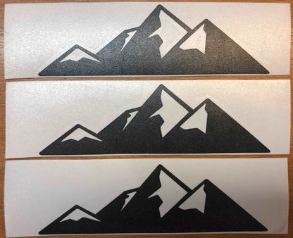 Premium Cast Matte Black Vinyl Decal Mountains for 2007-2025 Tundra
