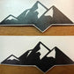 Premium Cast Matte Black Vinyl Decal Mountains for 2007-2025 Tundra