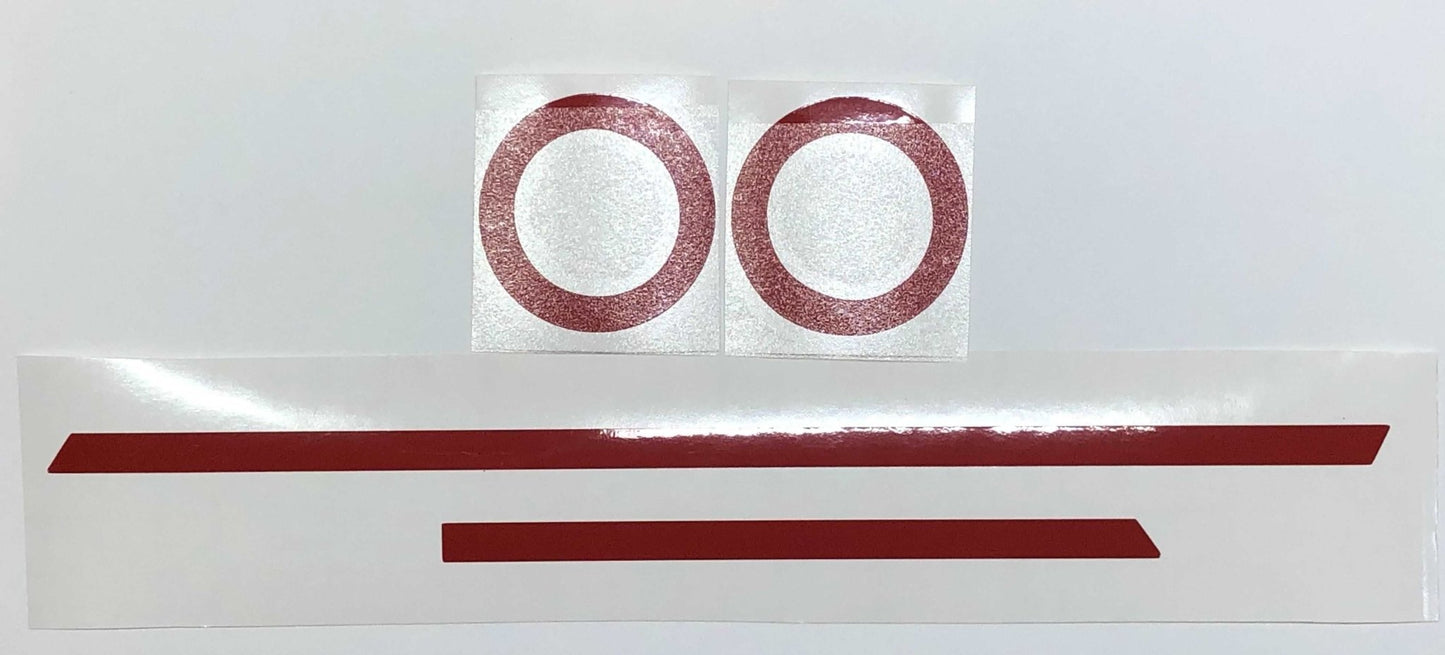 Premium Cast Red Vinyl Decals for 2016-2023 Tacoma Start/Stop Button Ring