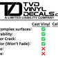 Premium Cast Vinyl Decal Letter Inlays for 2024+ Tacoma TRD Pro Dashboard