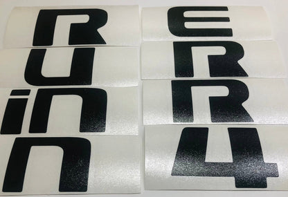 Premium Cast Vinyl Decal Letter Inlays for 2025 4Runner Liftgate Emblem