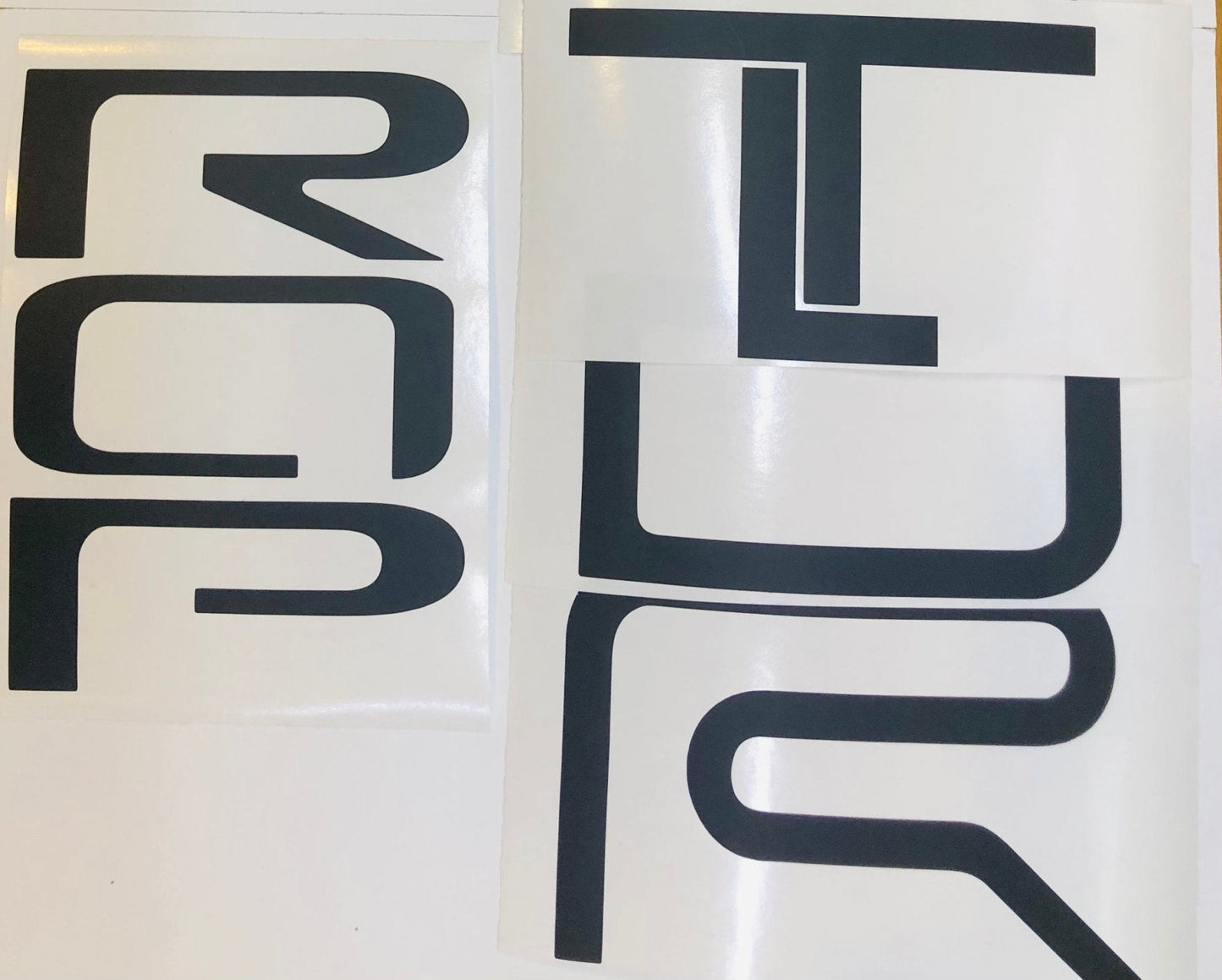 Premium Cast Vinyl Decal Letter Inlays for 2025 4Runner TRD Pro Liftgate