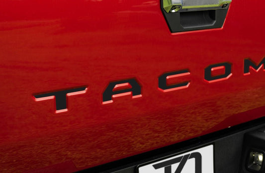 Premium Cast Vinyl Decal Letter Inserts for 2024-2025 Tacoma Tailgate