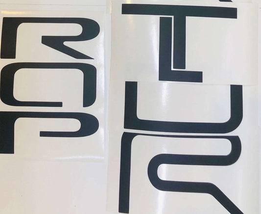 Premium Cast Vinyl Decal Letter Inserts for 2024-2025 Tacoma TRD Pro Tailgate