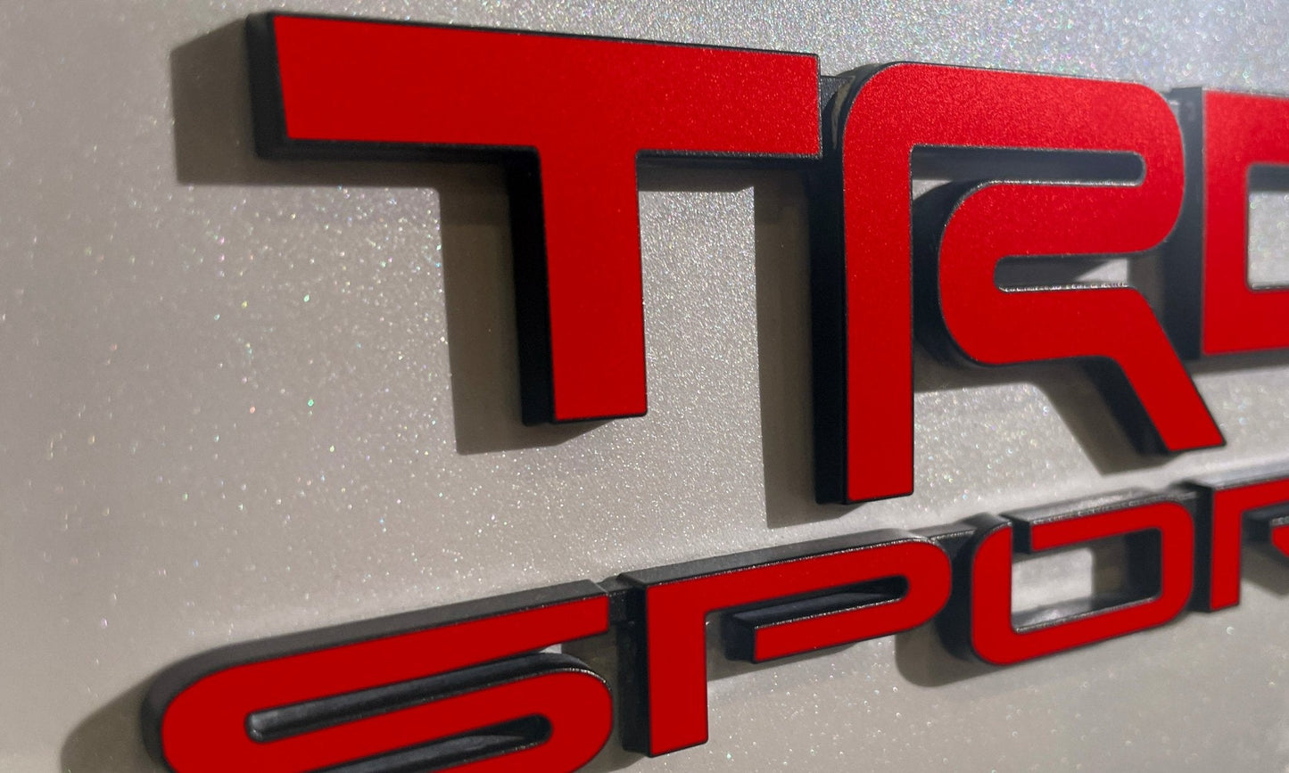 Premium Cast Vinyl Decal Letters for 2021-2025 4Runner TRD SPORT Emblems x2