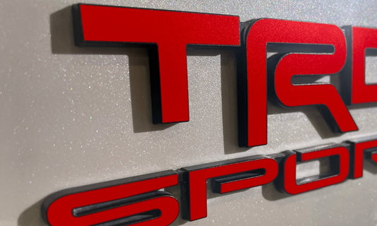 Premium Cast Vinyl Decal Letters for 2021-2025 4Runner TRD SPORT Emblems x2
