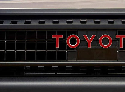 Premium Cast Vinyl Decal Inlay Letters for 2024+ Land Cruiser Grille
