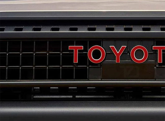 Premium Cast Vinyl Decal Inlay Letters for 2024+ Land Cruiser Grille