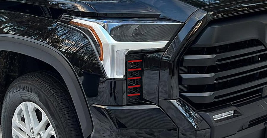 Premium Cast Vinyl Decals for 2022-2025 Tundra Grill Ribs x2