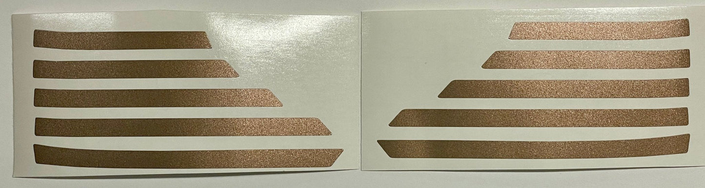 Premium Cast Vinyl Decals for 2024-2025 Tacoma Grill Ribs x2