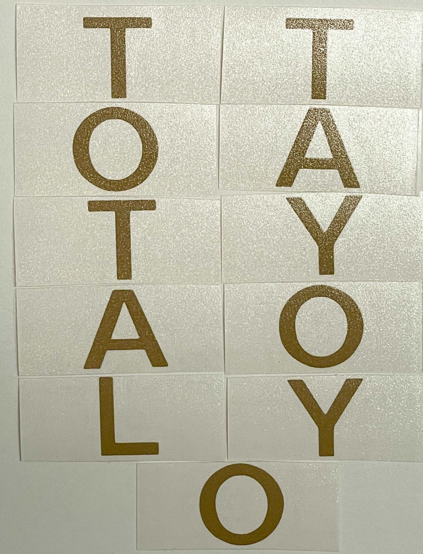 Premium Cast Vinyl Decal Letters for 2016-2023 Tacoma/2014-2021 Tundra Tailgate Handle