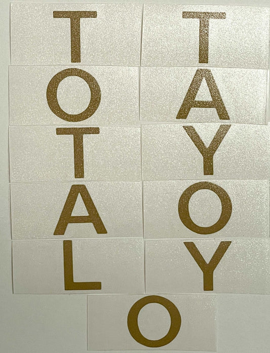 Premium Cast Vinyl Decal Letters for 2016-2023 Tacoma/2014-2021 Tundra Tailgate Handle