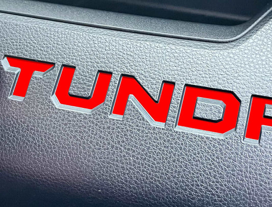 Premium Cast Vinyl Decal Letter Inserts for 2022-2025 Tundra Dashboard