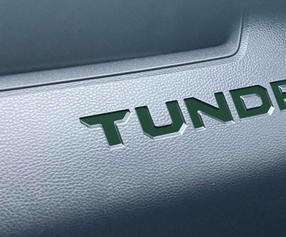 Premium Cast Vinyl Decal Letter Inserts for 2022-2025 Tundra Dashboard