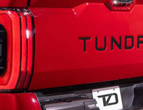 Premium Cast Vinyl Decal Letter Inserts for 2022-2025 Tundra Tailgate