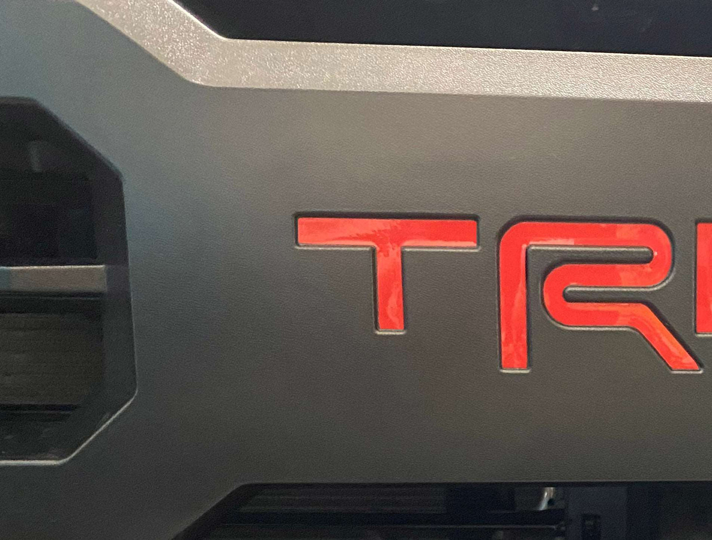 Premium Cast Vinyl Decal Letter Inserts for 2022-2025 Tundra TRD Grille