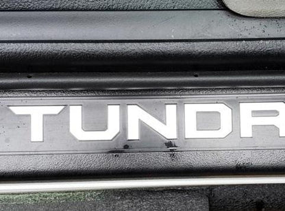 Premium Cast Vinyl Decal Letter Inserts for 2014-2021 Tundra Door Sill Protectors x2