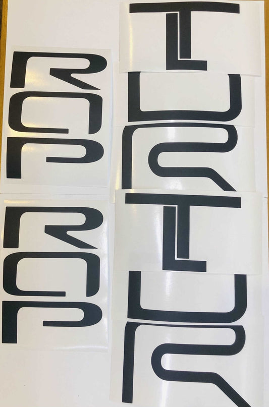 Premium Cast Vinyl Decal Letter Inserts for 2015-2021 Tundra TRD Pro Bedside Fenders x2