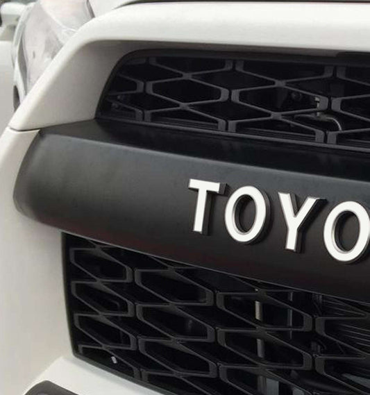 Premium Cast Vinyl Decal Letter Inlays for 2015-2025 4Runner TRD PRO Grille