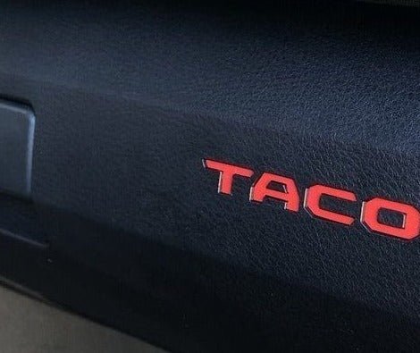 Premium Cast Vinyl Decal Letter Inserts for 2016-2023 Tacoma Glovebox