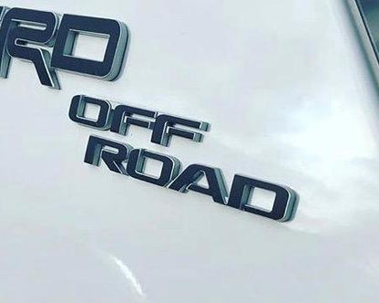 Premium Cast Vinyl Decal Letter Inlays for 2017-2025 4Runner TRD OFF ROAD C-Pillars