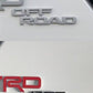Premium Cast Vinyl Decal Letter Inlays for 2017-2025 4Runner TRD OFF ROAD C-Pillars