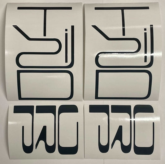 Premium Cast Vinyl Decal Letter Inserts for 2022-2023 Tacoma TRD Pro Bedside Fenders x2