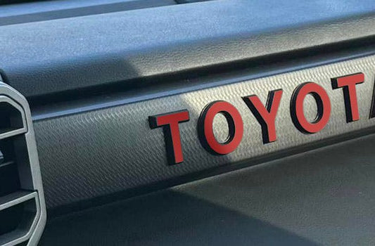 Premium Cast Vinyl Decal Letter Inlays for 2022-2025 Tundra TRD Pro Dashboard