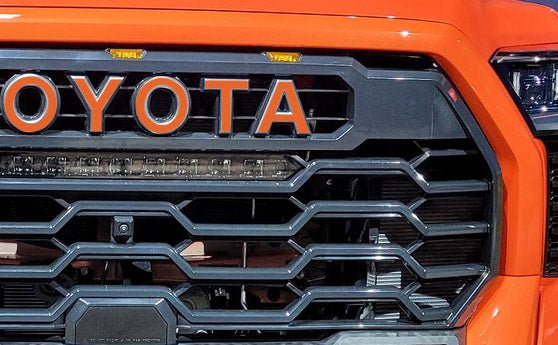Premium Cast Vinyl Decal Letter Inlays for 2022-2025 Tundra TRD Pro Grille