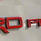 Premium Cast Vinyl Decal Letter Inlays for 4Runner and Tacoma TRD Pro Emblem