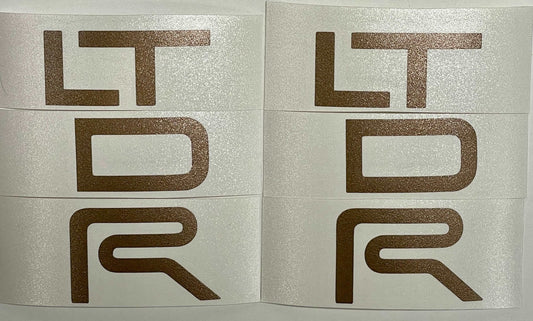 Premium Cast Vinyl Decal Letter Inlays for 2017-2021 Tacoma TRD Pro Door Emblems