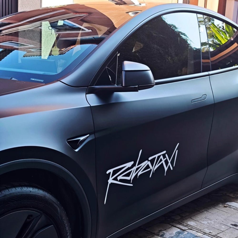 Reflective Robotaxi Decal | Tesla Body & Window Waterproof PVC Sticker ...