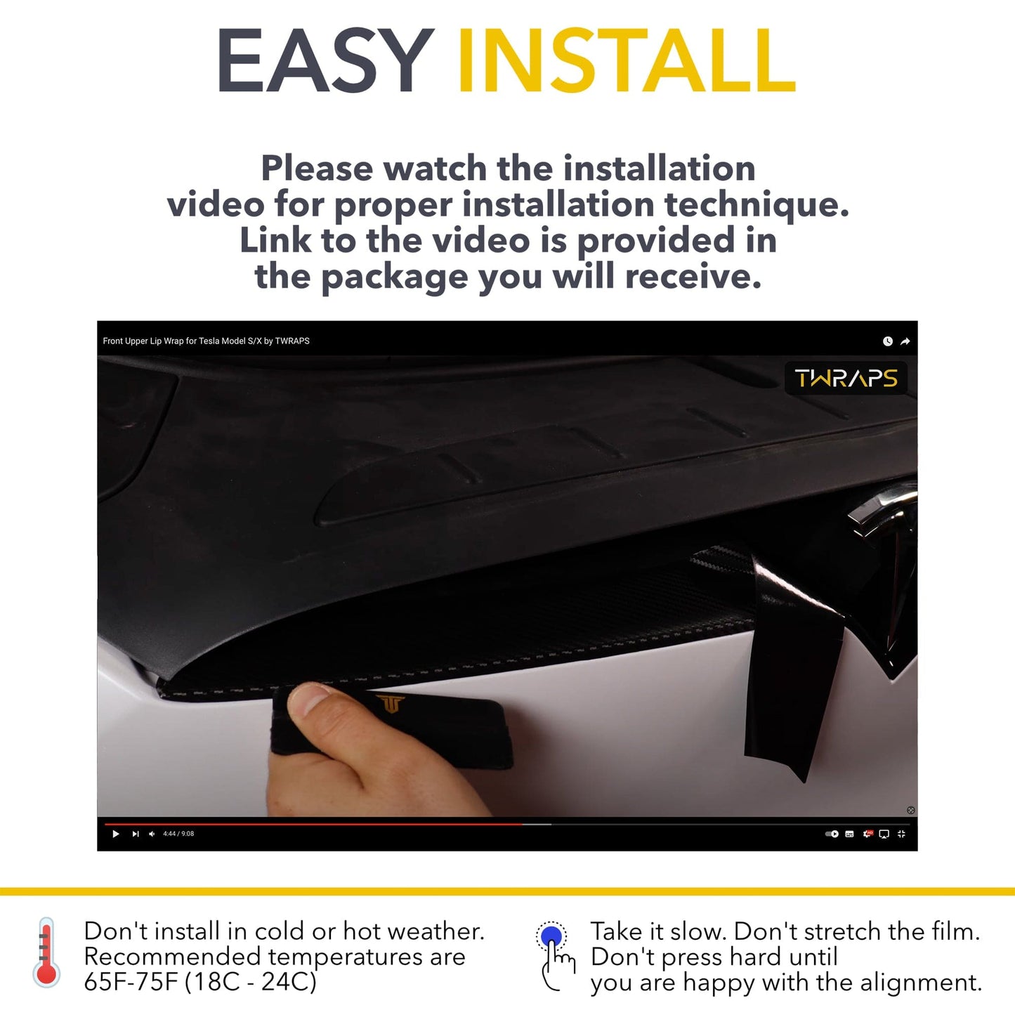 Front Upper Lip Wrap | Underhood Apron Trim Cover for Tesla Model S 2021-2025