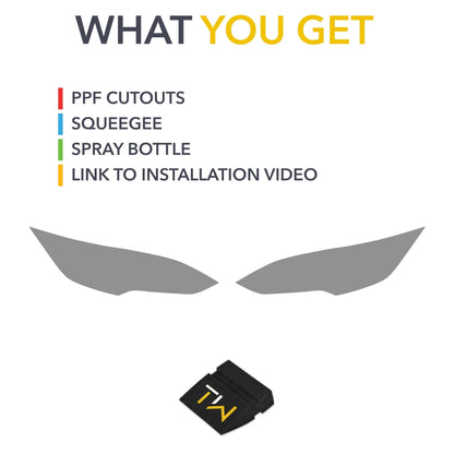 Tesla Model S Headlight Smoke Tint PPF | By TWRAPS | For Tesla Model S