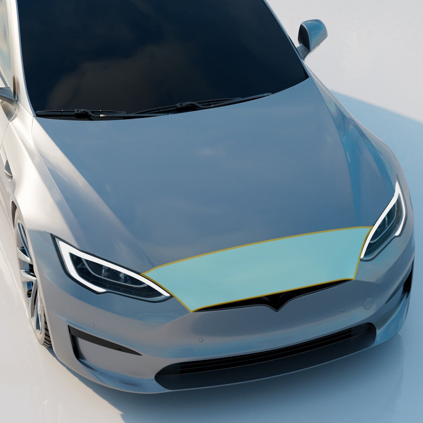 Mini Hood PPF | Anti Scratch Paint Protection Film Cover for Tesla Model S 2021-2026