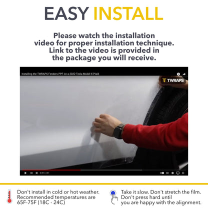 Rear Fenders PPF | Paint Protection Film for Tesla Model X 2017-2026