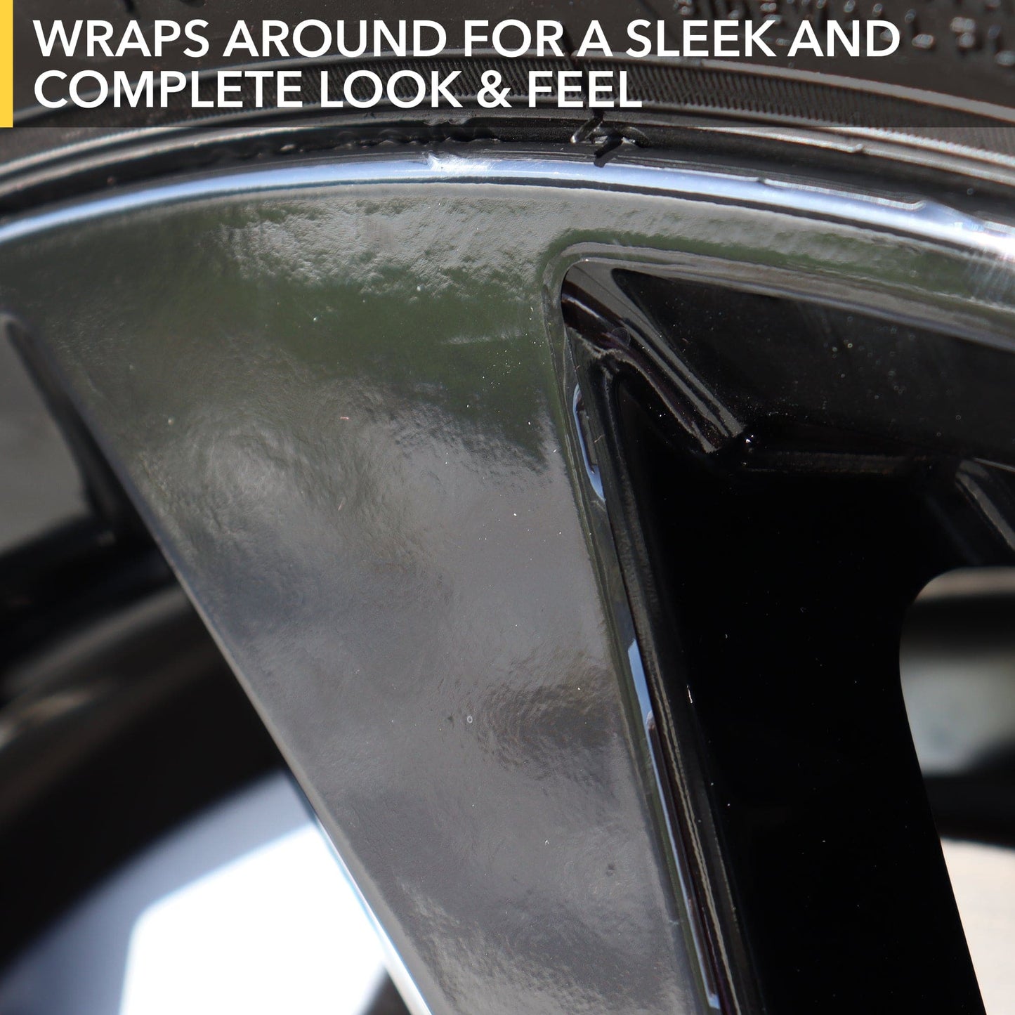 19" Wheel Vinyl Wraps | Ford Mustang Mach-E 19" Default - Spokes Chrome Delete