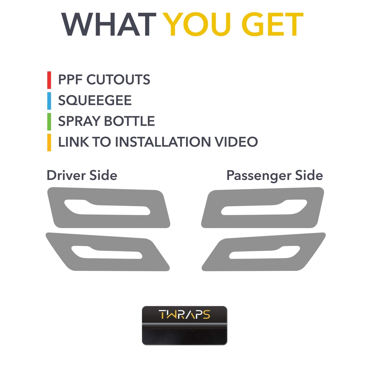 Door Handles PPF | Anti-Scratch Paint Protection Film for Tesla Tesla Model 3 / Model Y