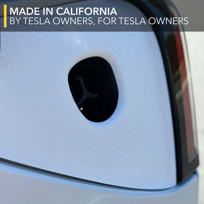 Tesla Charge Port Carbon Fiber Vinyl Wrap | By TWRAPS | For Tesla Model 3 Highland and Model Y Juniper