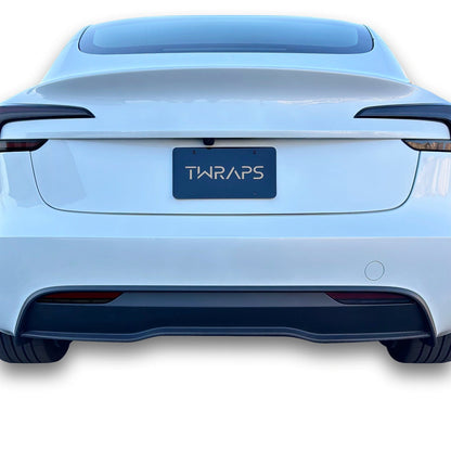 Tesla Model 3 Highland Rear Diffuser Lip Carbon Fiber Vinyl Wrap | By TWRAPS | For Tesla Model 3 Highland
