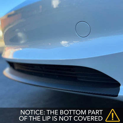 Tesla Model 3 Highland Front Lip Carbon Fiber Vinyl Wrap | By TWRAPS | For Tesla Model 3 Highland