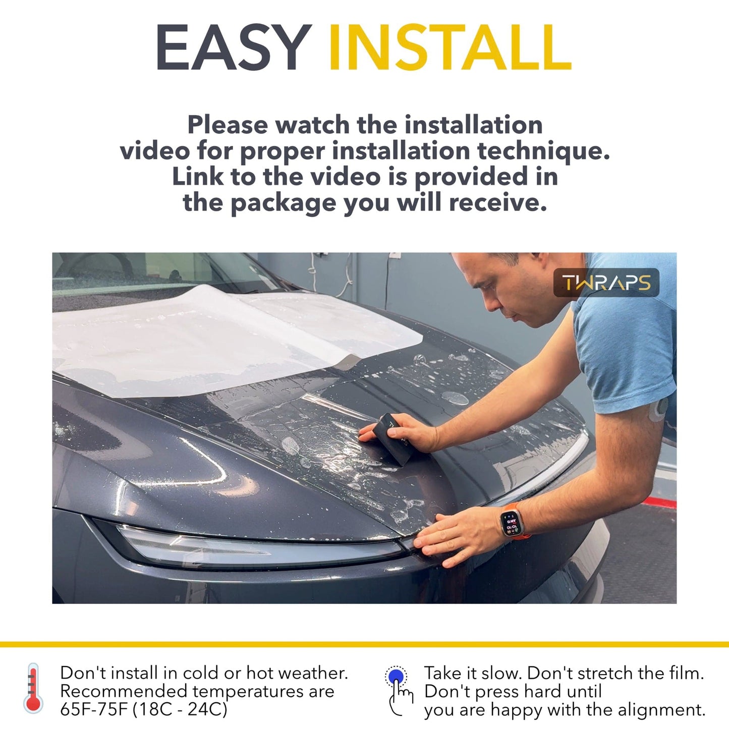 Hood PPF | Paint Protection Film Cover for Tesla Model Y Juniper