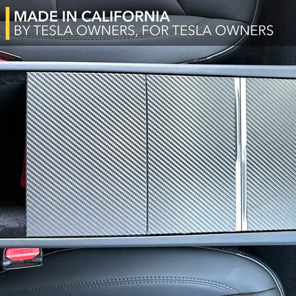 TWRAPS Black Carbon Fiber Vinyl Wrap Kit | By TWRAPS | For Tesla Model 3 Highland & Model Y Juniper 2024-2026