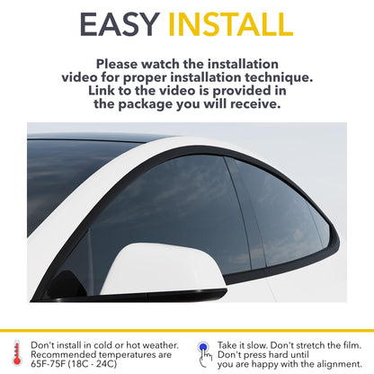 Nano Ceramic Window Tint | By TWRAPS | For Tesla Model 3 Highland 2024–2026