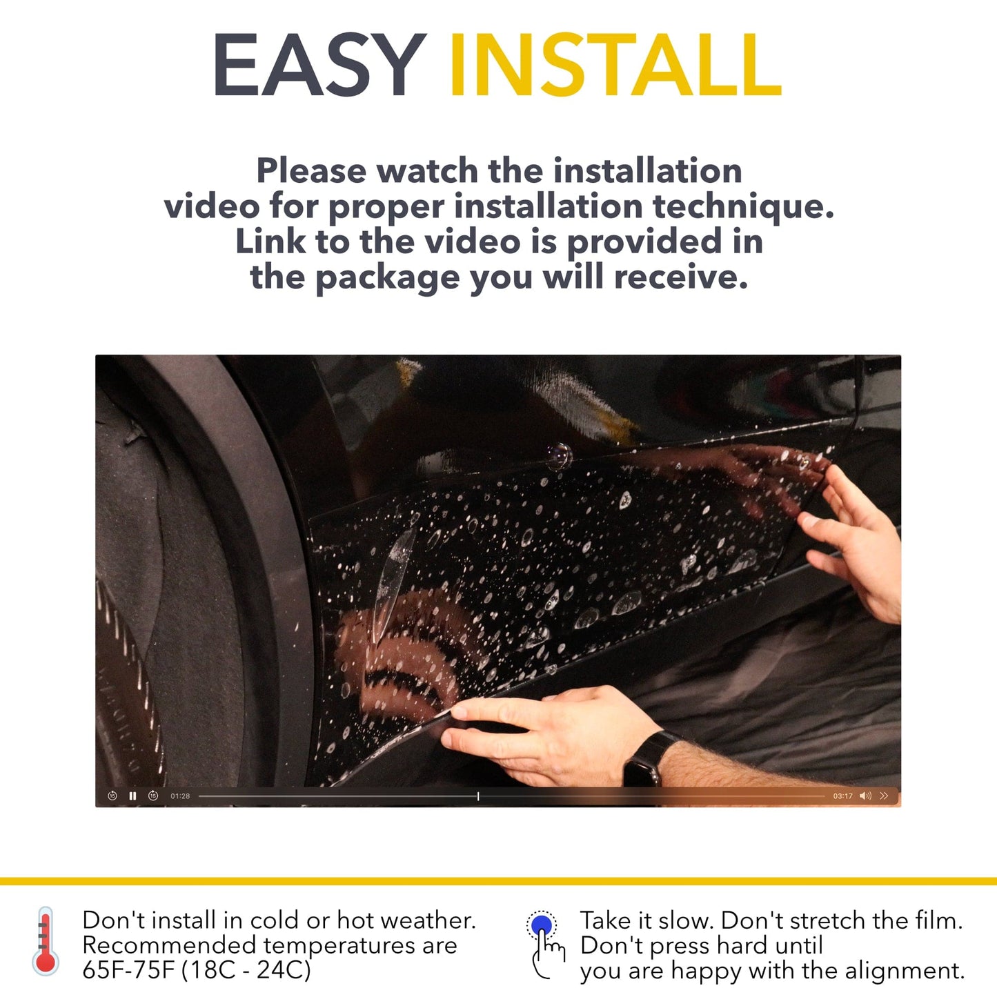 Rockers PPF | 2017-2026 Tesla Model 3 Clear Paint Protection Film