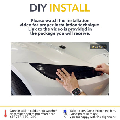 Tail Lights Smoke Tint PPF | By TWRAPS | For Tesla Model 3 Highland 2024–2026