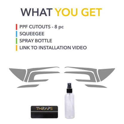 Tail Lights Smoke Tint PPF | By TWRAPS | For Tesla Model 3 Highland 2024–2026