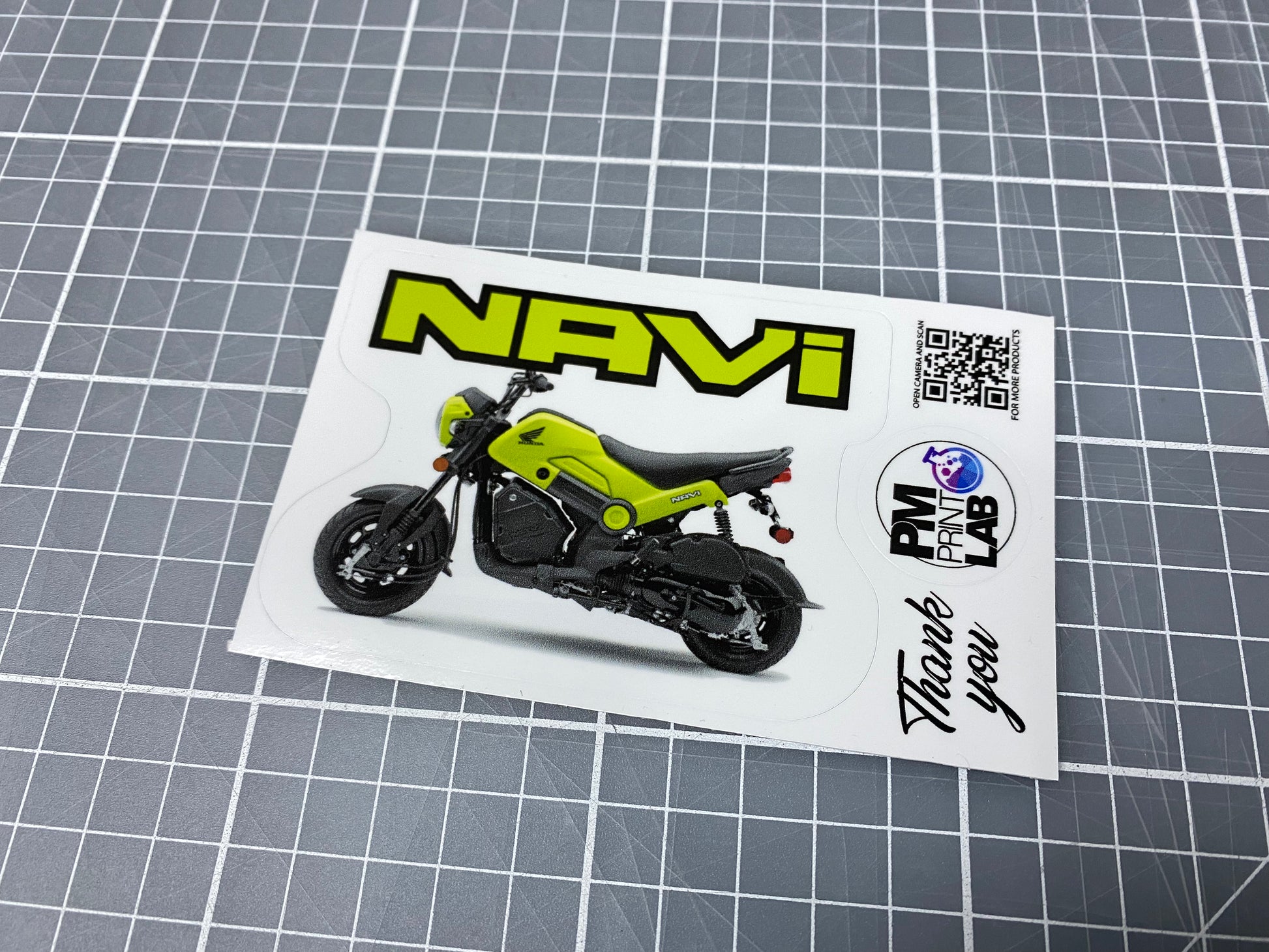Navii Sticker Honda Navi Sticker (Photo of Navi) – P.M. Print Lab