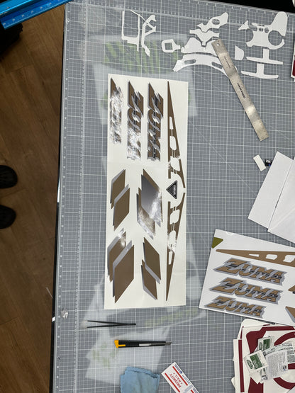 Yamaha Zuma Decal 89-01 with rear squares