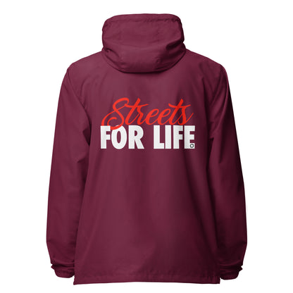 Streets  for life Unisex lightweight zip up windbreaker